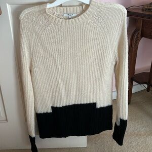 Madewell black & white sweater